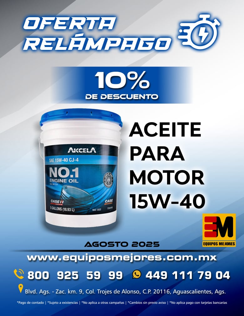 Promoción agosto aceites case 2025