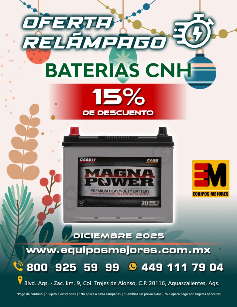 Promoción baterias maquinaria pesada